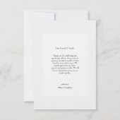 Pressed Flowers Bruiloft Dank u kaart (Achterkant)