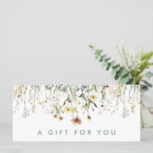 Pressed Flowers Cadeaubon (Staand voorkant)