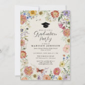 Pressed Flowers High School afstudeerfeest Kaart (Voorkant)