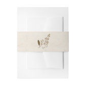 Pressed Flowers Shabby Garden Chic Programma Uitnodigingen Wikkel (Voorkant Voorbeeld)