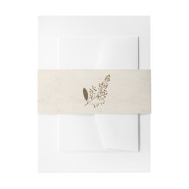 Pressed Flowers Shabby Garden Chic Programma Uitnodigingen Wikkel