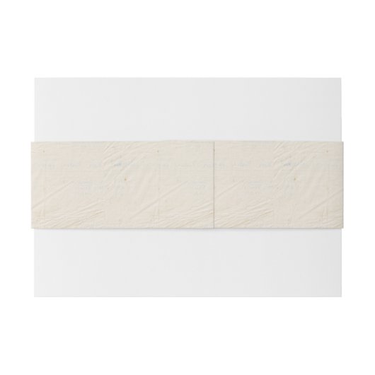 Pressed Flowers Shabby Garden Chic Programma Uitnodigingen Wikkel (Achterkant Voorbeeld)