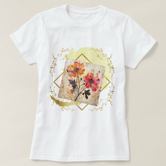 Pressed Flowers T-shirt (Design voorkant)