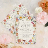 Pressed Flowers Viering van het leven Kaart