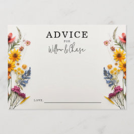 Pressed Flowers Wildflower Huwelijksadvies Kaarten