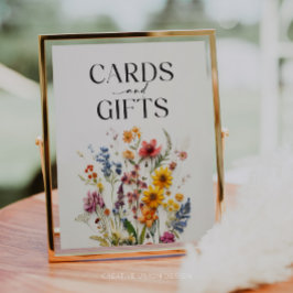 Pressed Flowers Wildflower Kaarten en geschenken t Poster