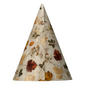 Pressed Leaves & Script Paper Party Petten Feesthoedjes (Achterkant)