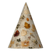 Pressed Leaves & Script Paper Party Petten Feesthoedjes (Links)