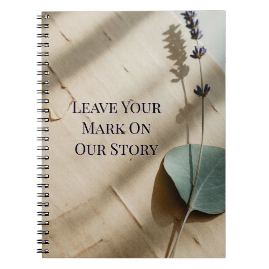 Pressed Rose Keepsake Guest Book | Heirloom Floral Notitieboek (Voorkant)