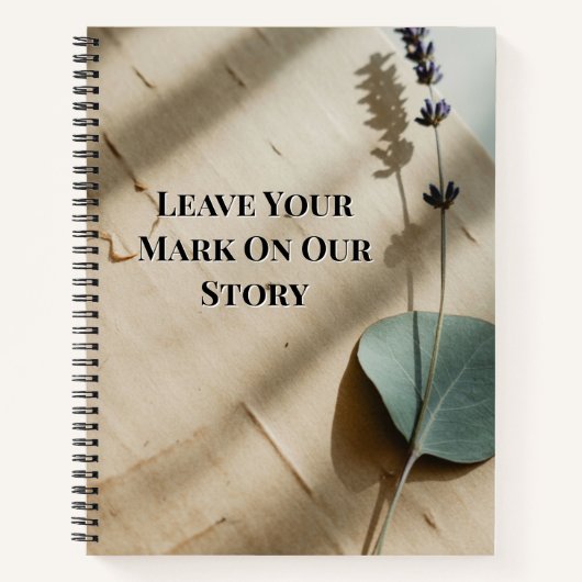 Pressed Rose Keepsake Guest Book | Heirloom Floral Notitieboek (Voorkant)