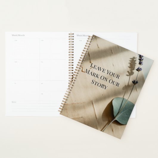 Pressed Rose Keepsake Guest Book | Heirloom Floral Planner (Display)