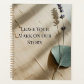 Pressed Rose Keepsake Guest Book | Heirloom Floral Planner (Voorkant)