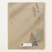 Pressed Rose Keepsake Guest Book | Heirloom Floral Planner (Achterkant)