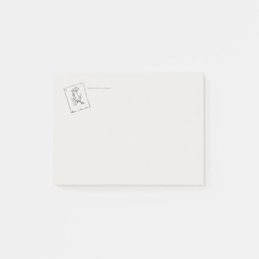 Pressed Rose- Regency Correspondence Post-it® Notes (Voorkant)