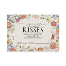 Pressed Wildflower Vrijgezellenfeest Kisses spel