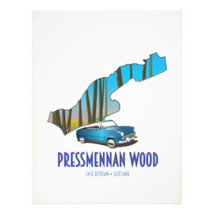 Pressmennan Wood Schotland Foto Afdruk