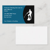 Pressure Cleaning Services Modern Business Cards Visitekaartje (Voorkant / Achterkant)