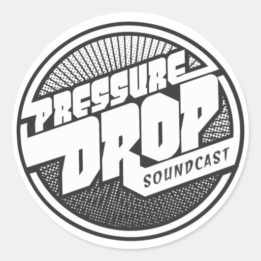 Pressure Drop Soundcast Sticker (Voorkant)