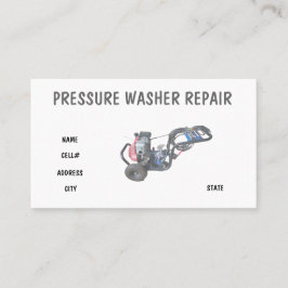 Pressure Washer Repair Visitekaartje