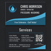 Pressure Washer Service QR Code Visitekaartje