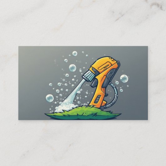 PRESSURE WASHER with qr code Klantenkaartje (Voorkant)