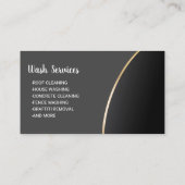 Pressure Washing Blue Power Washer House Cleaning Visitekaartje (Achterkant)