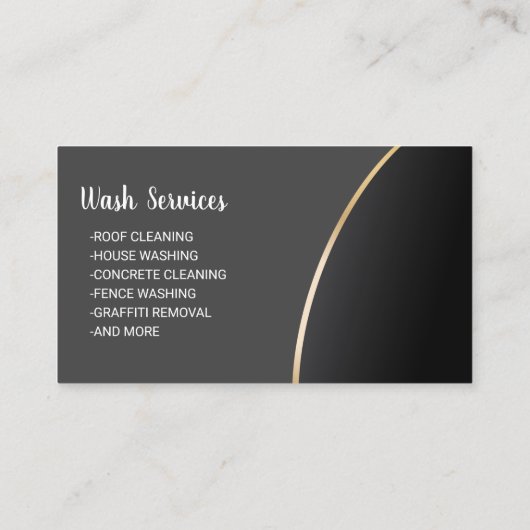 Pressure Washing Blue Power Washer House Cleaning Visitekaartje (Achterkant)