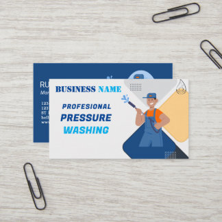 Pressure Washing Professional Power house Cleaning Visitekaartje