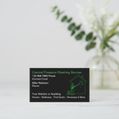 Pressure Washing Services Business Cards Visitekaartje (Staand voorkant)