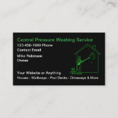Pressure Washing Services Business Cards Visitekaartje (Voorkant)