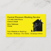 Pressure Washing Services Business Cards Visitekaartje (Voorkant)