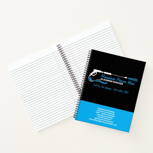 Pressure Washing Water Spray Gun Notitieboek (Binnen)