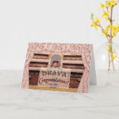 Prestatie Gefeliciteerd, Brava voor Vrouw Kaart (Gele Bloem)