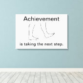 Prestatie is de volgende stap Canvasprint Canvas Afdruk (Insitu (Houten vloer))
