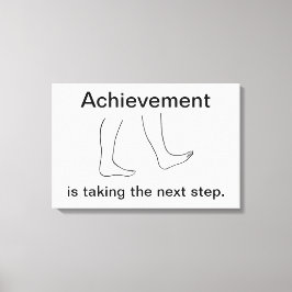 Prestatie is de volgende stap Canvasprint Canvas Afdruk