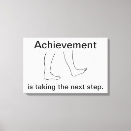 Prestatie is de volgende stap Canvasprint Canvas Afdruk