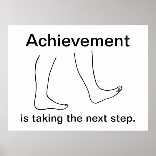 Prestatie is de volgende stap Posters (Voorkant)