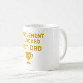 Prestatie Ontgrendeld Beste Papa Pixel Trofee Koffiemok (Voorkant rechts)