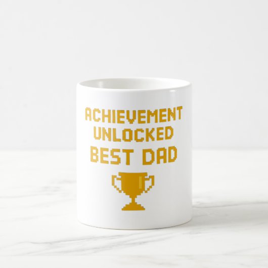 Prestatie Ontgrendeld Beste Papa Pixel Trofee Koffiemok (Center)