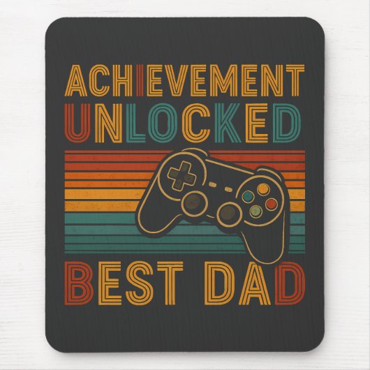 Prestatie ontgrendeld beste vader muismat (Voorkant)