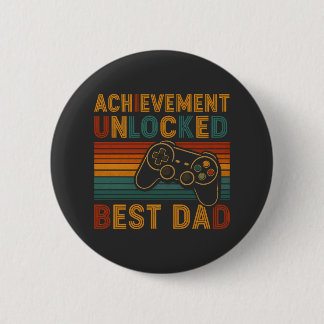 Prestatie ontgrendeld beste vader ronde button 5,7 cm