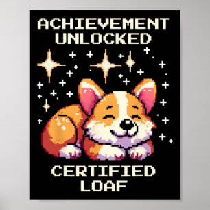 Prestatie ontgrendeld Certified Loaf Corgi Pixel G Poster