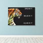 prestatie succes motivatie inspiratie canvas afdruk (Insitu (Houten vloer))