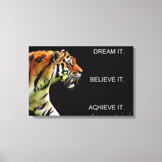 prestatie succes motivatie inspiratie canvas afdruk (Voorkant)