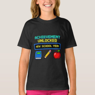 Prestatie vrijgespeeld: Nieuw schooljaar   Retro s T-shirt