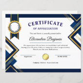 Prestatie Waardeer Certificaat (Voorkant / Achterkant)