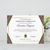 Prestatie Waardeer Certificaat (Staand voorkant)