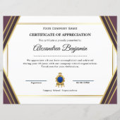 Prestatie Waardeer Certificaat (Voorkant)