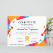 Prestatie Waardeer Certificaat (Staand voorkant)