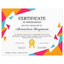 Prestatie Waardeer Certificaat